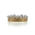 10K Yellow Gold Diamond Tiara Band Ring Size 7