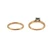 10K Yellow Gold Princess Cut Diamond Halo Engagement Wedding Set Size 7