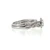 10K White Gold Pear Cut Diamond Halo Twisted Band Engagement Wedding Set Size 7