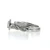 10K White Gold Pear Cut Diamond Halo Twisted Band Engagement Wedding Set Size 7