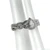 10K White Gold Pear Cut Diamond Halo Twisted Band Engagement Wedding Set Size 7