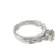 14K White Gold Marquise Cut Diamond Halo Twisted Band Engagement Wedding Set Size 7