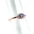10K White Gold Round Cut Flush Set Diamond Eternity Stacker Size 7