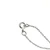 10K White Gold Bezel Set Diamond Cross Necklace 18"