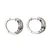 Sterling Silver Round Cut Diamond Cluster Braided Earrings