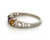 Multi Stone Citrine, Amethyst, Peridot Hearts on Band Ring Size 11