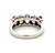 Sterling Silver Multi Stone Garnet, Amethyst, Blue Topaz, Peridot, Citrine Single Band Ring Size 5