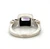 Sterling Silver Amethyst Embezzled Set Single Band Ring Size 7