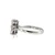 14k White Gold Trillion Cut Morganite Multi Stone Bypass Ring Size 7