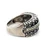 Sterling Silver Marcasite Floral Inspired Crystal Band Ring Size  8