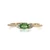 14k Yellow Gold Tsavorite Garnet Stacker Ring Size 6.75