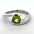 Sterling Silveer Peridot Bypass Band Ring Size 10