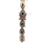 Sterling Silver Marquise Cut Saphire Diamond Look Halo Barcelet