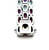 Sterling Silver Multi Colored Stones  Pink Tourmaline, Garnet, Amethyst, Peridot, Citrine, Blue Topaz Bracelet