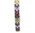 Sterling Silver Multi Colored Stones  Pink Tourmaline, Garnet, Amethyst, Peridot, Citrine, Blue Topaz Bracelet