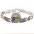 Sterling Silver Multi Colored Stones  Pink Tourmaline, Garnet, Amethyst, Peridot, Citrine, Blue Topaz Bracelet