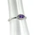 10k White Gold Marquise Cut East West Set Amethyst Halo Ring Size 6.75
