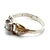 Sterling Silver Plus Black Hills Gold Mystic Topaz Thin Band Ring Size 8.5