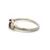 Sterling Silver Black Gold Amethyst Thin Band Ring Size 9