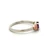 Sterling Silver Black Gold Amethyst Thin Band Ring Size 9