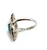 Sterling Silver Black Hills Gold Blue Topaz Thin Band Ring Size 7