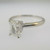 14k White Gold 1.01ct Certified Emerald Cut Solitaire Diamond Ring Size 7