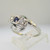 Vintage 14k White Gold Sapphire and Diamond Ring Size 6