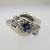 Vintage 14k White Gold Sapphire and Diamond Ring Size 6