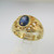 14k Yellow Gold Sapphire Ring Size 5 3/4