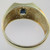 14kYellow Gold Sapphire Ring with Approx 1/3ct TW Diamond Accents Size 12