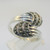 Sterling Silver Marcasite Overlap Ring Size 9