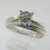 Sterling Silver Diamond High Set Ring Size 7