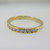 14k Yellow Gold Approx .22ct TW Round Brilliant Diamond Band Size 6 1/4