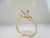 14k Yellow Gold Approx .60ct Princess Cut Solitaire Diamond Ring Size 7 3/4