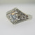 14k White Gold Approx .45ct Round Brilliant Cut Diamond Ring Size 8