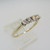 14k Yellow Gold Approx .20ct TW Band Size 6 3/4