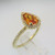 Effy 14k Yellow Gold Citrine and Diamond Ring Size 7 1/2