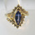 14k Yellow Gold LeVian Tanzanite Ring with Approx .25ct ct Diamonds Size 10