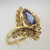 14k Yellow Gold LeVian Tanzanite Ring with Approx .25ct ct Diamonds Size 10