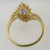 14k Yellow Gold LeVian Tanzanite Ring with Approx .25ct ct Diamonds Size 10