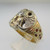10k Yellow Gold Approx .40ct Round Brilliant Cut Diamond Masonic Ring Size 10