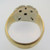 10k Yellow Gold Approx .40ct Round Brilliant Cut Diamond Masonic Ring Size 10