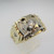10k Yellow Gold Approx .50ct Round Brilliant Cut Diamond Masonic Ring Size 11 3/4