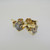14k Yellow Gold Approx .33ct TW Round Brilliant Cut Diamond Stud Earrings