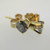 14k Yellow Gold Approx .33ct TW Round Brilliant Cut Diamond Stud Earrings