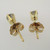 14k Yellow Gold Approx .33ct TW Round Brilliant Cut Diamond Stud Earrings