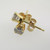 14k Yellow Gold Approx .33ct TW Round Brilliant Cut Diamond Stud Earrings