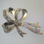 14k White Gold Art Nouveau Estate Approx 2.0ct TW Round Brilliant Cut Diamonds Ribbon Bow Pin Brooch