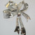 14k White Gold Art Nouveau Estate Approx 2.0ct TW Round Brilliant Cut Diamonds Ribbon Bow Pin Brooch