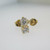 14k Yellow Gold .36ct TW Round Brilliant Cut Diamond Stud Earrings 